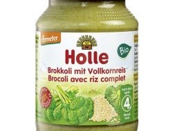HOLLE detská výživa brokolica, hnedá ryža (od ukončeného 4 mesiaca)