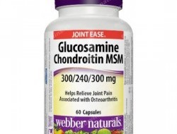 Glucosamine, Chondroitin, MSM 300/240/300 mg Webber Naturals