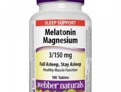 Melatonin, Magnesium 3/150 mg Webber Naturals