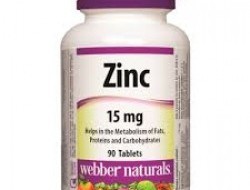 Zinc 15 mg Webber Naturals
