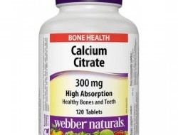 Calcium Citrate 300 mg Webber Naturals