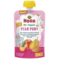 HOLLE bio pyré broskyňa, hruška, malina, špalda od 8 mesiaca HOLLE bio pyré broskyňa, hruška, malina, špalda od 8 mesiaca