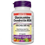 Glucosamine, Chondroitin, MSM 300/240/300 mg Webber Naturals Glucosamine, Chondroitin, MSM 300/240/300 mg Webber Naturals