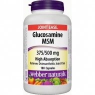 Glucosamine, MSM 375/500 mg Webber Naturals Glucosamine, MSM 375/500 mg Webber Naturals