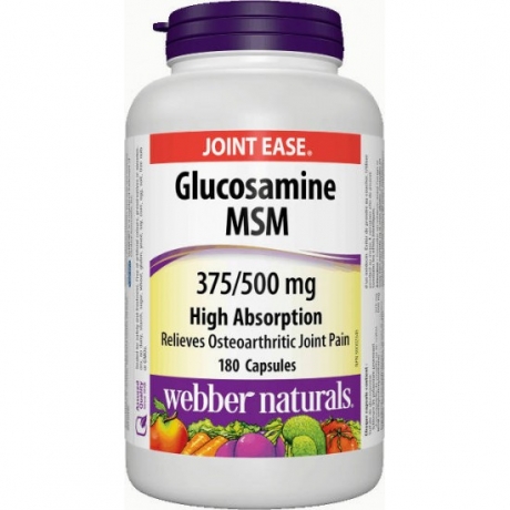Glucosamine, MSM 375/500 mg Webber Naturals