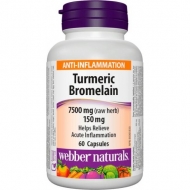 Turmeric, Bromelain 300/150 mg Webber Naturals Turmeric, Bromelain 300/150 mg Webber Naturals