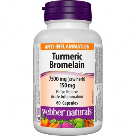 Turmeric, Bromelain 300/150 mg Webber Naturals