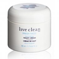 Nočný pleťový krém 50 ml Live Clean Nočný pleťový krém 50 ml Live Clean