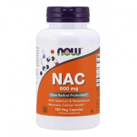NAC N-Acetyl Cysteín 600 mg Now Foods