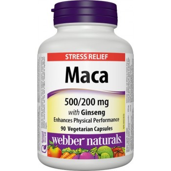 Maca, Ginseng 500/200 mg Webber Naturals