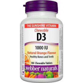 D3 vitamin 1000 IU Natural Orange Webber Naturals